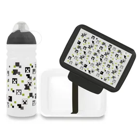 Set Healthy Flasche 0,7 l und Healthy Kerze Pixelkopf